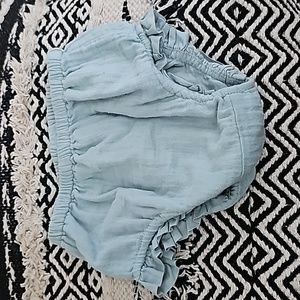 Baby 3-6 m gap bloomers & peasant top with eyelet details gauze fabric sage